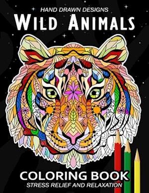 Wild Animals Coloring Book