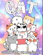 Cat Coloring Book for Kids Ages 4-8: Fun, Cute and Unique Coloring Pages for Girls and Boys with Beautiful Kitten Designs 