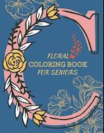 Floral Coloring Book for Seniors