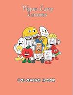 Vibrant Tasty Cartoons Coloring Book
