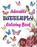 Adorable Butterfly Coloring Book
