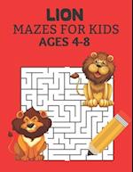Lion Mazes for Kids Ages 4-8