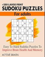 Large Print Sudoku Puzzles for Adults