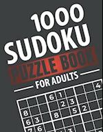 Sudoku Puzzle Book for Adults: 1000 Easy to Insane Sudoku Puzzles with Solutions 