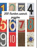 200 Number Search Puzzles