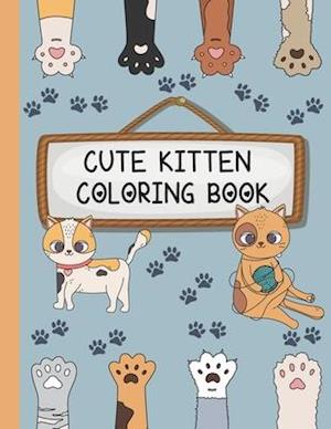 Cute Kitten Coloring Book