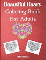 Beautiful heart coloring book for adults