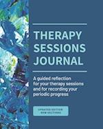 Therapy Sessions Journal (Black & White edition): A guided reflection for 6 months of therapy sessions and for recording your periodic progress 