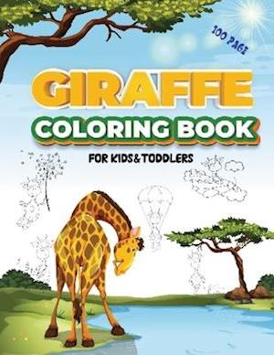 Giraffe Coloring Book For Kids & Toddlers