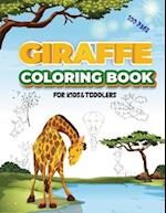 Giraffe Coloring Book For Kids & Toddlers