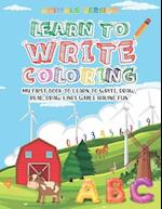 Learn to Write Coloring - Animal Version