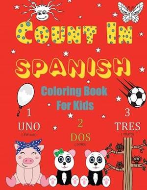 Count In Spanish Coloring Book For Kids