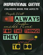 Inspirational Quotes Coloring Book For Adults