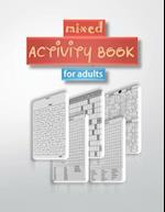 mixed activity book for adults