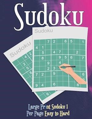 Large Print Sudoku 1 Per Page Easy to Hard