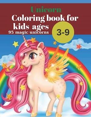 Unicorn Coloring book for kids 3-9 ages