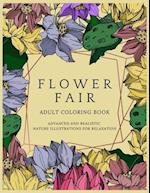 Flower Fair Adult Coloring Book