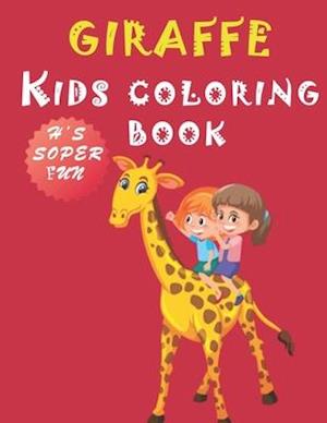 giraffe kids coloring book