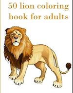 50 lion coloring book for adults