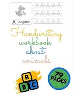 Handwriting Workbook About Animals