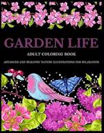 Garden Life Adult Coloring Book