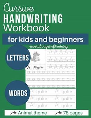 Cursive handwritting workbook for kids and beginners