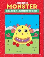 jumbo monster color by number for kids