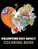 Valentine Day Adult Coloring Book