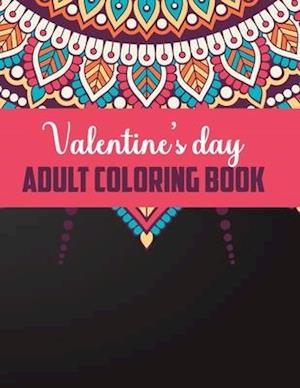 Valentine's day adult coloring book