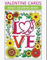 valentine cards adult coloring book