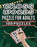 Cross Words Puzzle For Adults - 100 Puzzles