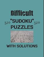 Difficult 320 Sudoku Puzzles with solutions