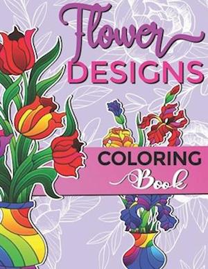 Flower Designs Coloring Book