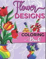 Flower Designs Coloring Book