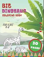 Big Dinosaur Coloring Book for Kids 4-8