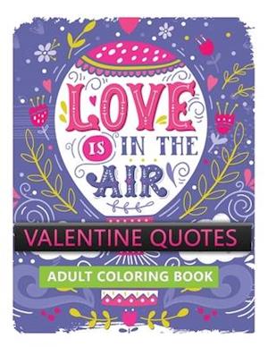 valentine quotes adult coloring book