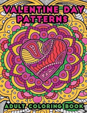 valentine day patterns adult coloring book