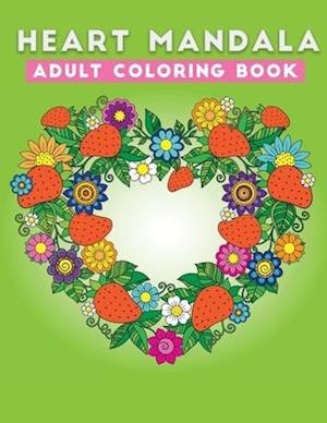 heart mandala adult coloring book