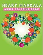 heart mandala adult coloring book