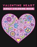 valentine heart adult coloring book