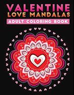 valentine love mandalas adult coloring book