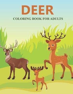 Deer coloring book for adults