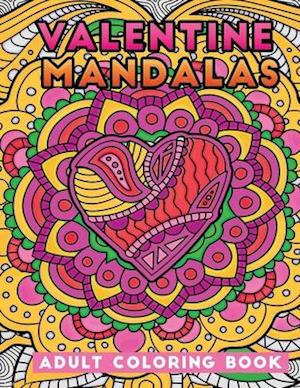 Valentine mandalas adult coloring book