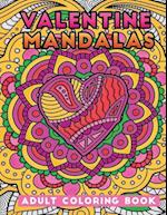 Valentine mandalas adult coloring book