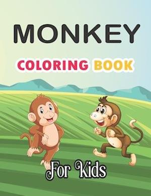 Monkey Coloring Book For Kids