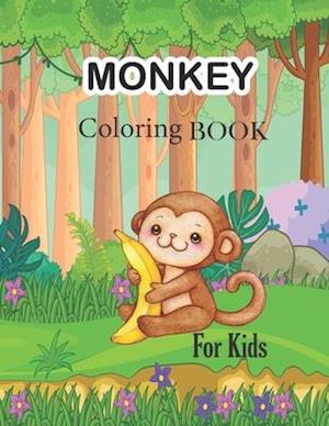 Monkey Coloring Book For Kids