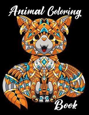 Animal Coloring Book: Llama,Lion, Octopus,Chameleon,owl coloring book for adult relaxation