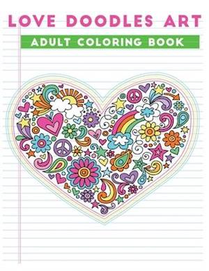 love doodles art adult coloring book