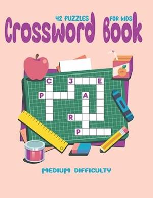 Crossword Books ( 42 Puzzles ) For Kids Medium Difficulty