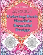 Adult Coloring Book Mandala Beautiful Design